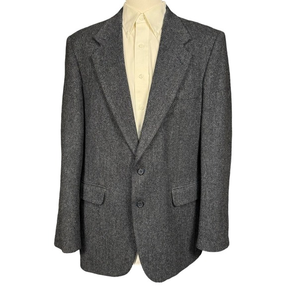 Farah Other - Vintage Farah Blazer Mens 42L Tweed Wool Herringbone Suit Jacket Formal Business